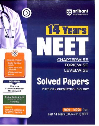 14 YEARS NEET CHAPTERWISE TOPICWISE LEVELWISE SOLVED PAPERS
