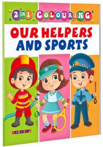 2in1 Colouring Our Helpers And Sports