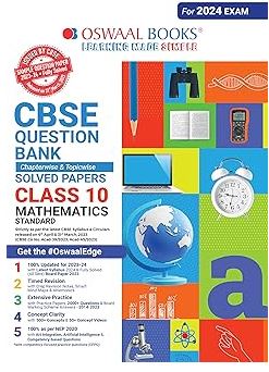 Oswaal CBSE Class 10 Mathematics Standard Question Bank 