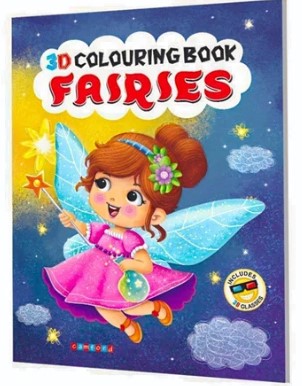 3D Colouring Book Fairies