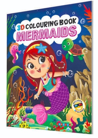 3D Colouring Book Mermaids