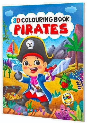 3D Colouring Book pirates