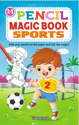 2IN1 PENCIL MAGIC BOOK SPORTS