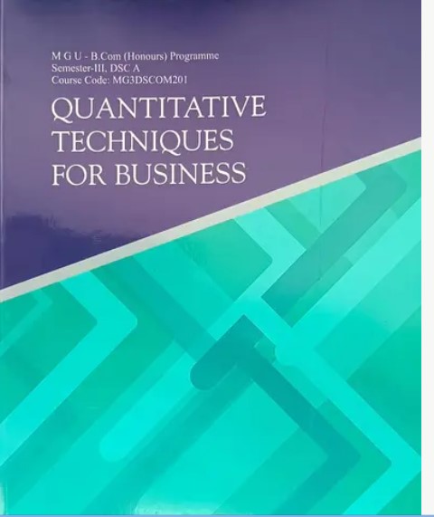 Quantitative Techniques For Business B com 3rdsem
