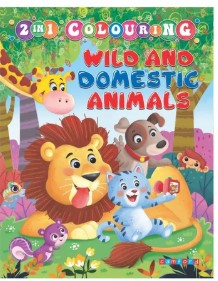 2in1 Colouring  Wild And Domistic Animals