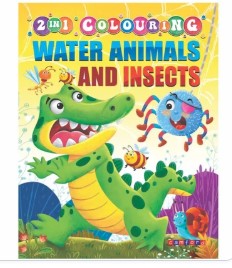 2in1 Colouring Water Animals And Insects