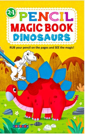 2IN1 PENCIL MAGIC BOOK DINOSAURS