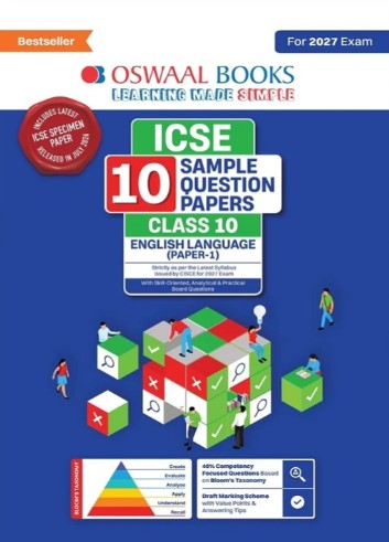 ICSE |10 Sample Question Papers | Class10 | English Paper-1 (For 2027 Exam)