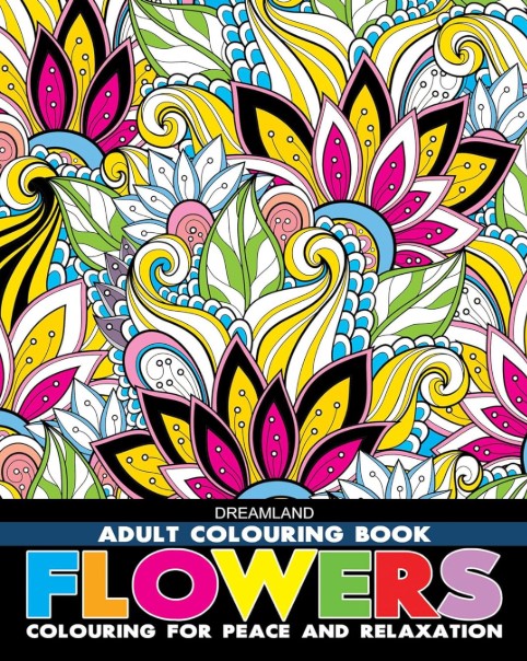 Flowers Adult Colouring Book for Peace & Relaxation