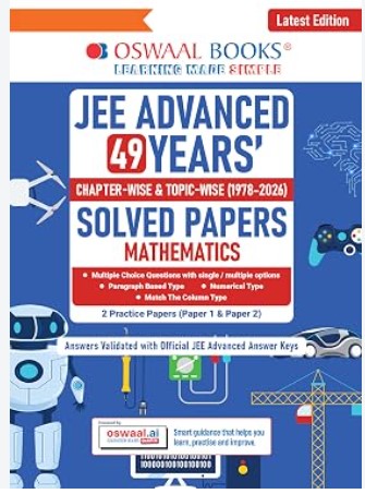 Oswaal JEE Advamced 49 Years Chapterwise and Topicwise Solved Papers Mathematics