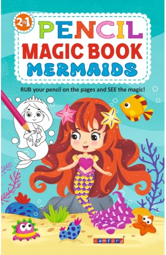 2IN1 PENCIL MAGIC BOOK MERMAIDS