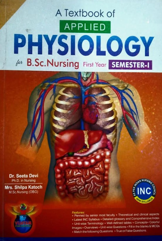 A TEXTBOOK OF APPLIED PHYSIOLOGY FOR BSC NURSING SEMESTER 1