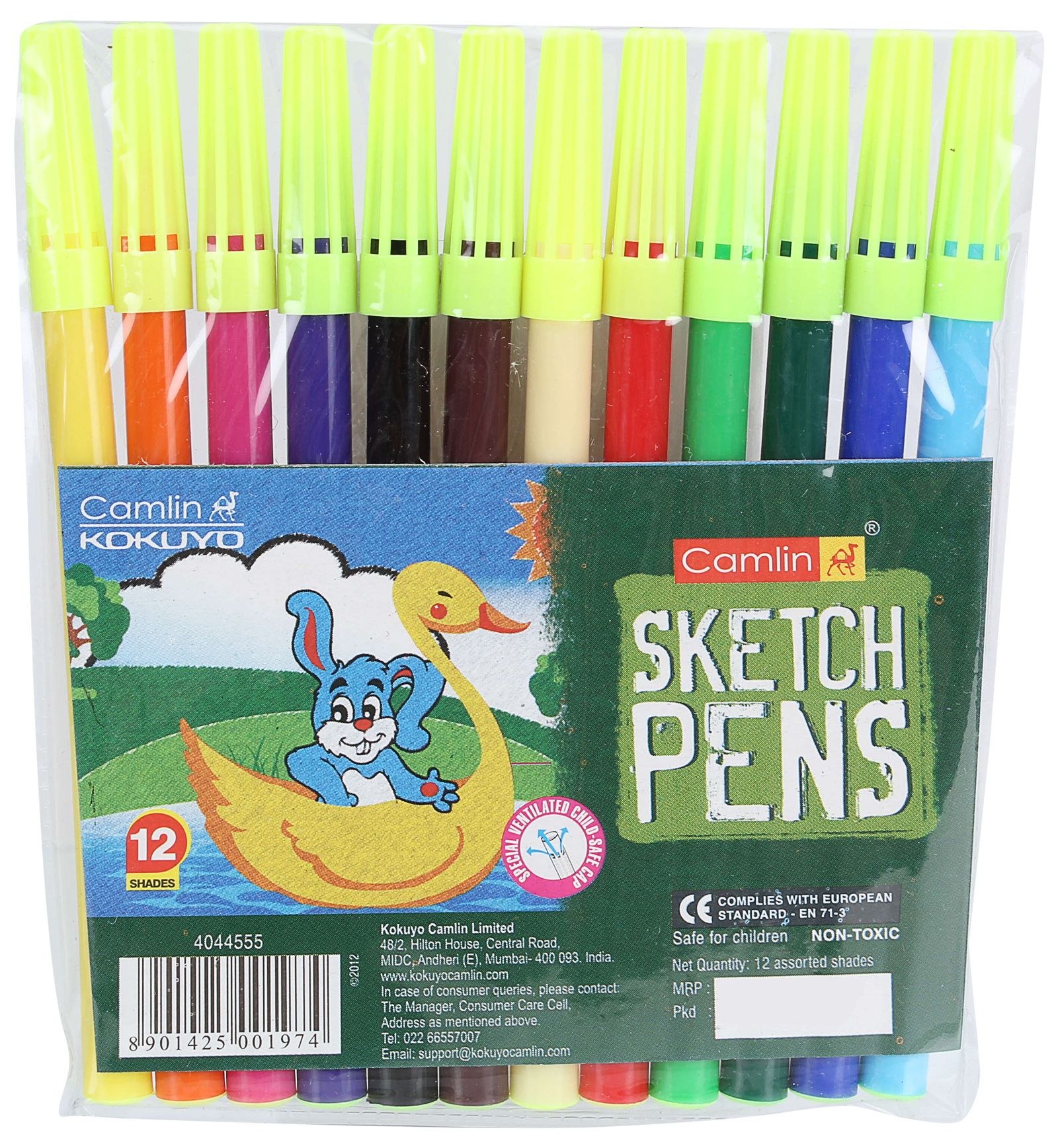 Camlin Sketch Pens 12 shades