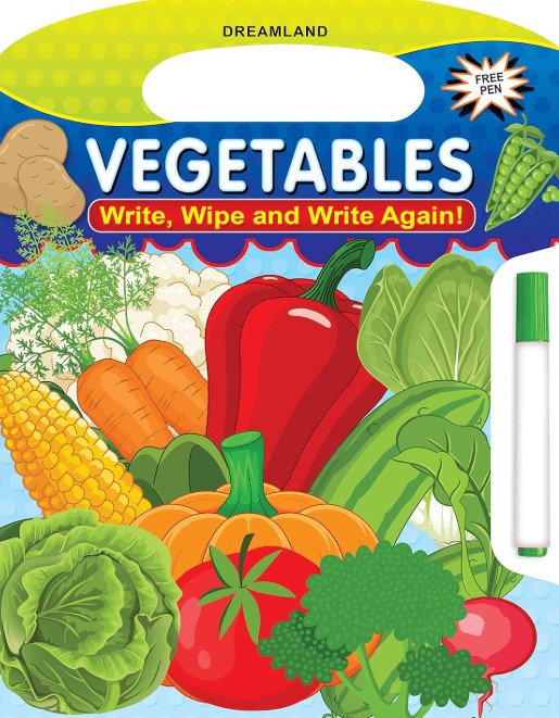 Write and Wipe Vegetables Activity Book